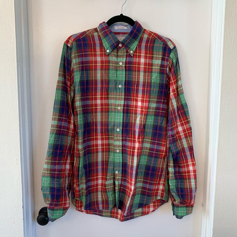 GANT RUGGER MENS MEDIUM LONG SLEEVED FLANNEL